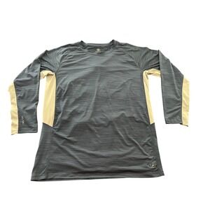Hang Ten‎ Mens XXL Blue Space Dye Long Sleeve UPF 50+ Sun Shirt Performance Top
